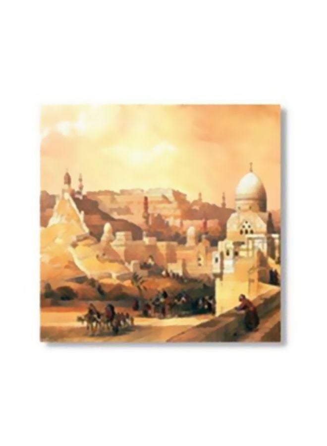 Decorative Wall Art With Frame Brown/Black 34x34cm