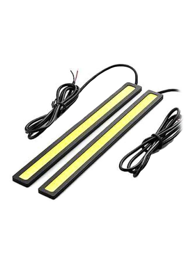 أ[ي مجموعة مصابيح LED نهارية للسيارة مكونة من قطعتين