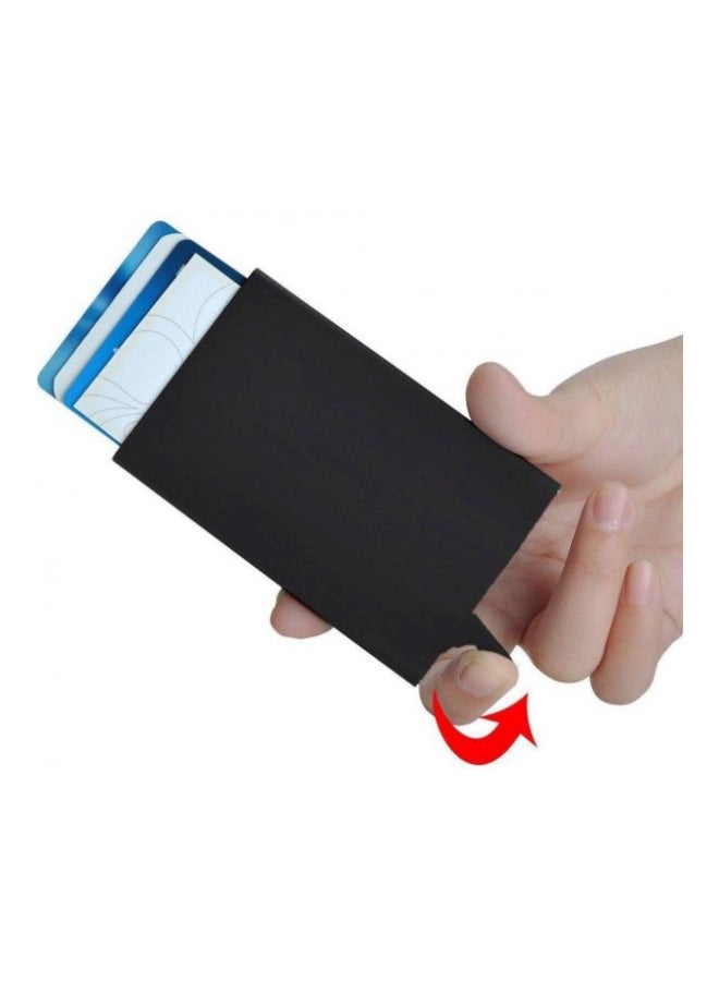 Aluminum Credit Card Holder Black