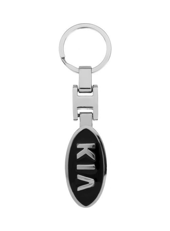 Kia Logo Engraved Key Chain Black/Silver - v1566042919/N29128858A_1