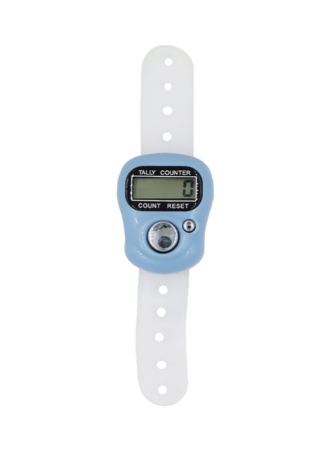 XbotMax Electronic Digital Knitting Tally Counter Light Blue/White 3.4x2.7x1.3cm
