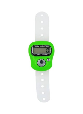 Electronic Digital Knitting Tally Counter Green/White 3.4x2.7x1.3cm - v1566043467/N29047669A_1