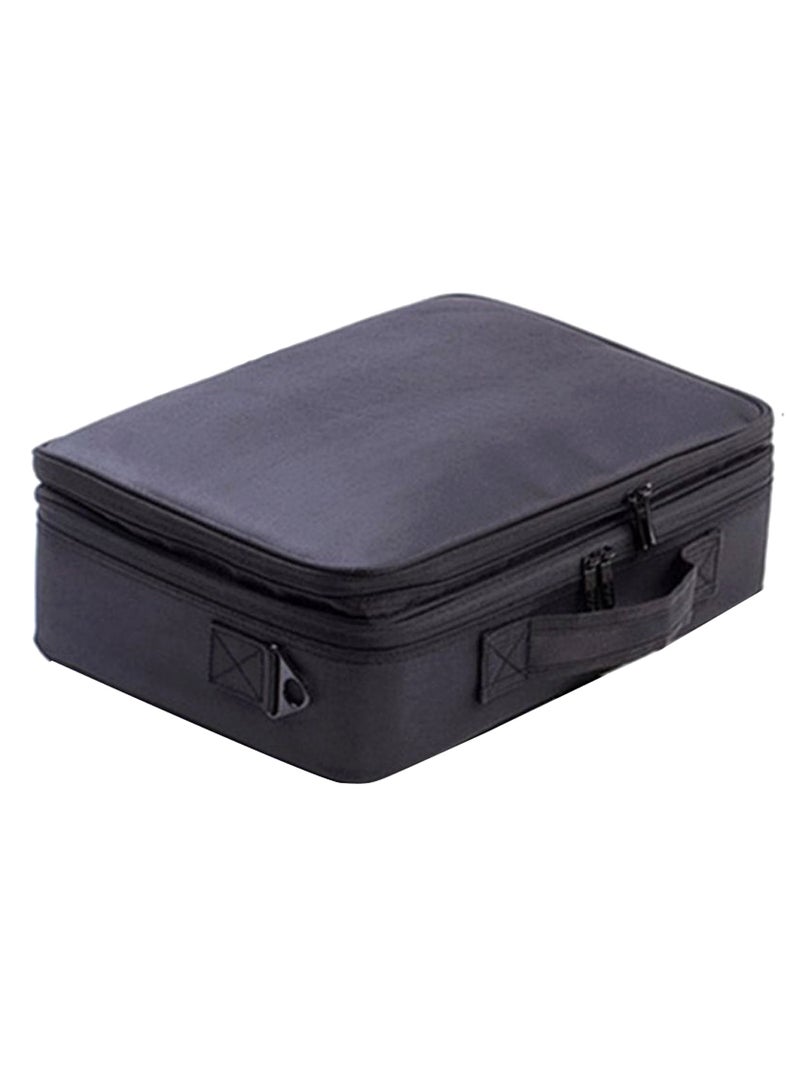 حقيبة مكياج متعددة الاستعمالات ذات سعة كبيرة أسود - Image 1