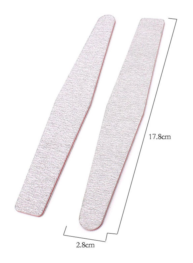 4-Piece Nail Polishing File Set Grey