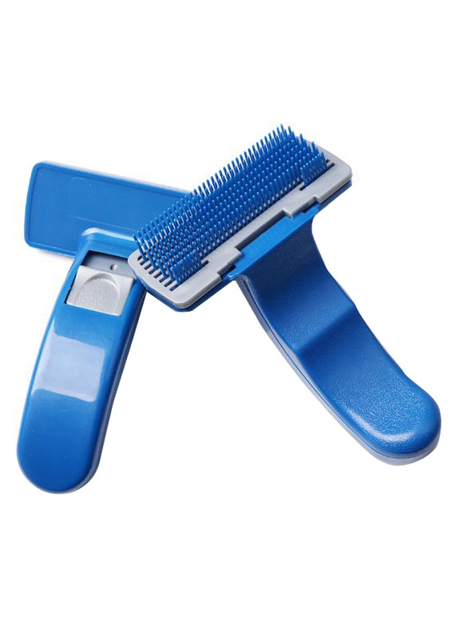 Generic Pet Grooming Brush Comb Blue/Grey 