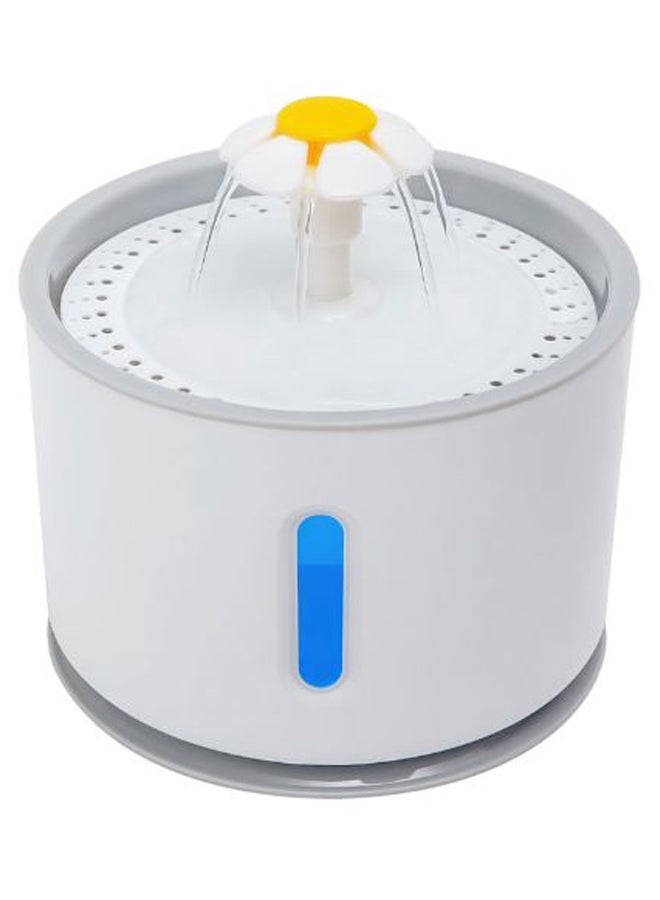 Generic Automatic LED Pet Drinking Water Fountain Grey 2.4Liters 
