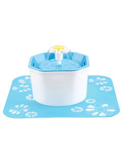 Generic Automatic Pet Drinking Water Fountain Blue/White 