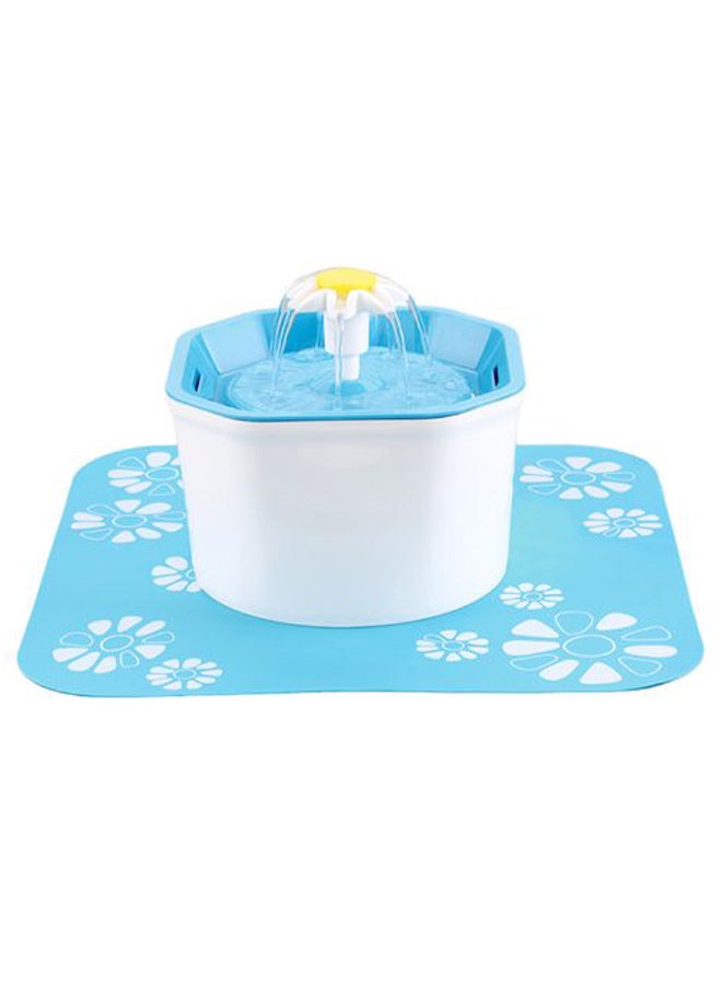 Generic Automatic Pet Drinking Water Fountain Blue/White 