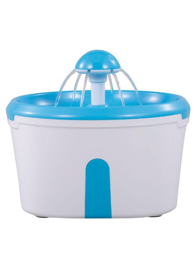 Generic Automatic Pet Drinking Water Fountain White/Blue 2.2Liters 