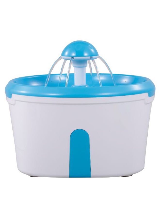 Generic Automatic LED Pet Drinking Water Fountain White/Blue 