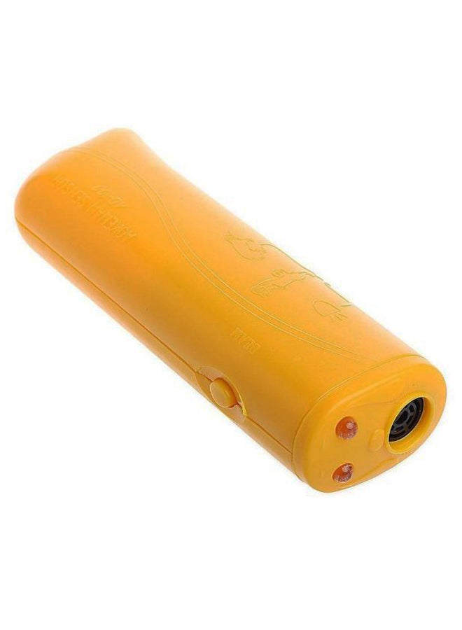 Generic 3 In 1 Portable Handheld Ultrasonic Pets Training Device With LED Yellow 11.3 x 4 x 2.8cm 