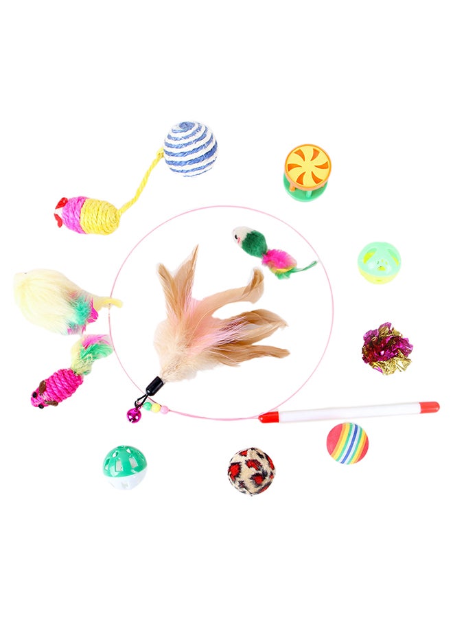 لعبة كيتي التفاعلية المتنوعة من 12 قطعة متعدد الألوان 25.0x15.0x8سم