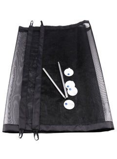 Portable Folding Safety Barrier Mesh Gate Net Black 30 x 20 x 4centimeter