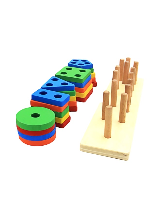 إيهوم طقم ألعاب تعليمية لتصنيف الأشكال الهندسية طراز FSH-27 - Image 1