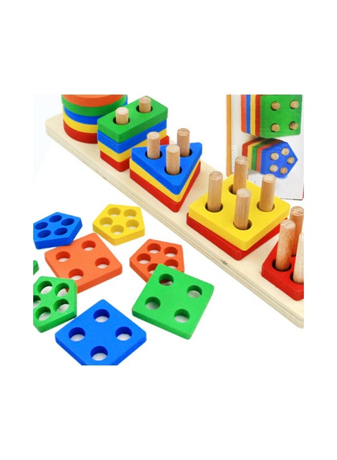 إيهوم طقم ألعاب تعليمية لتصنيف الأشكال الهندسية طراز FSH-27 - Image 4