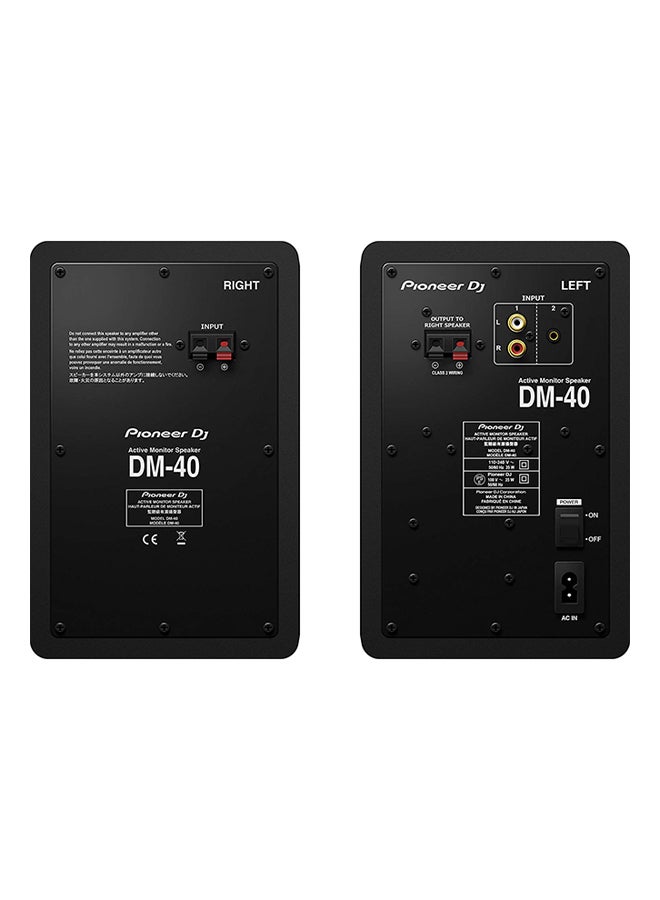 Pioneer DM-40 DJ Monitor Speakers 66611 Black  - Image 3