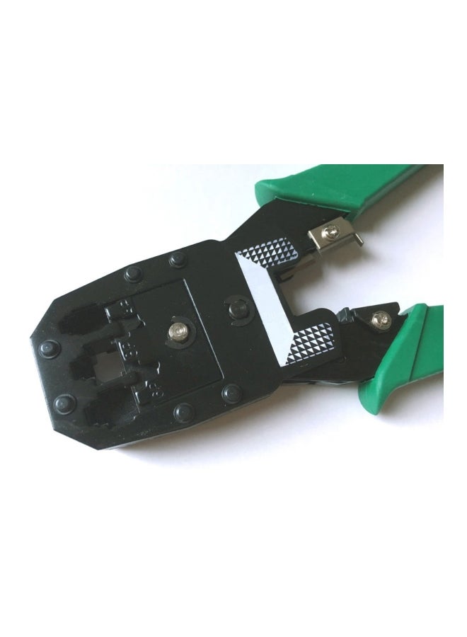 XbotMax RJ45 And RJ11 Wire Cable Crimper Green/Black/Yellow 20cm  - Image 2