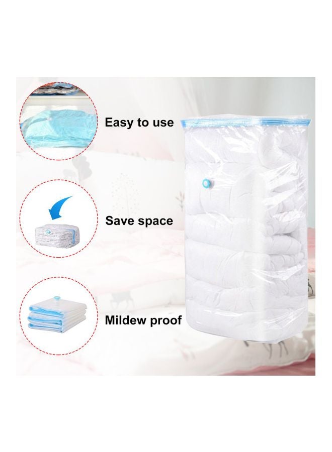 كيس تخزين قابل للضغط والتكديس والتفريغ من الهواء شفاف/أزرق - Image 4