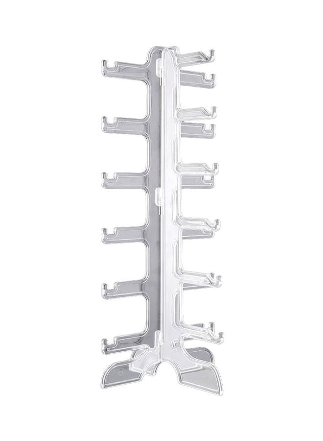 6-Grid Eyeglass Frame Holder Clear 36x16x15cm  - Image 1