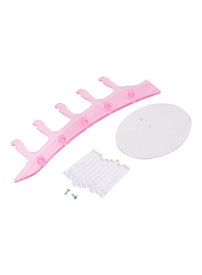 10-Piece Plastic Sunglasses Display Holder Set Pink 3.5x0.4x1.6cm  - Image 1