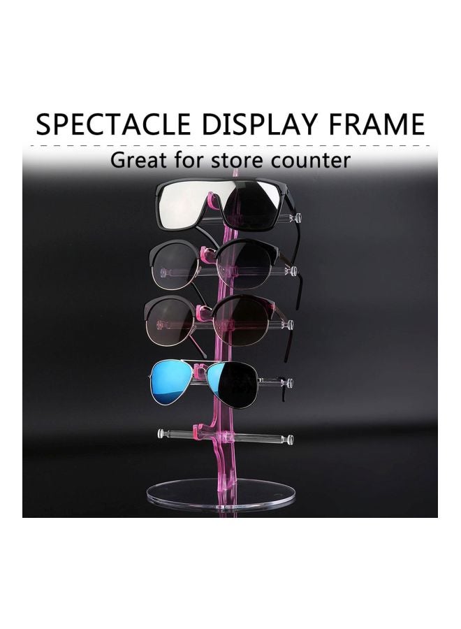 10-Piece Plastic Sunglasses Display Holder Set Pink 3.5x0.4x1.6cm  - Image 2