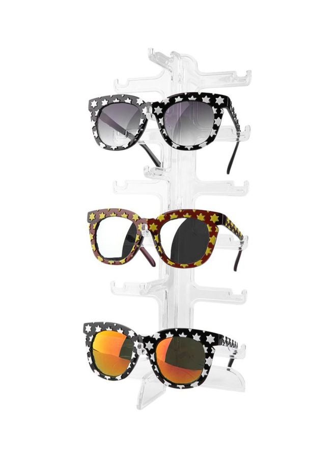 6-Grid Eyeglass Frame Holder Clear 36x16x15cm  - Image 5