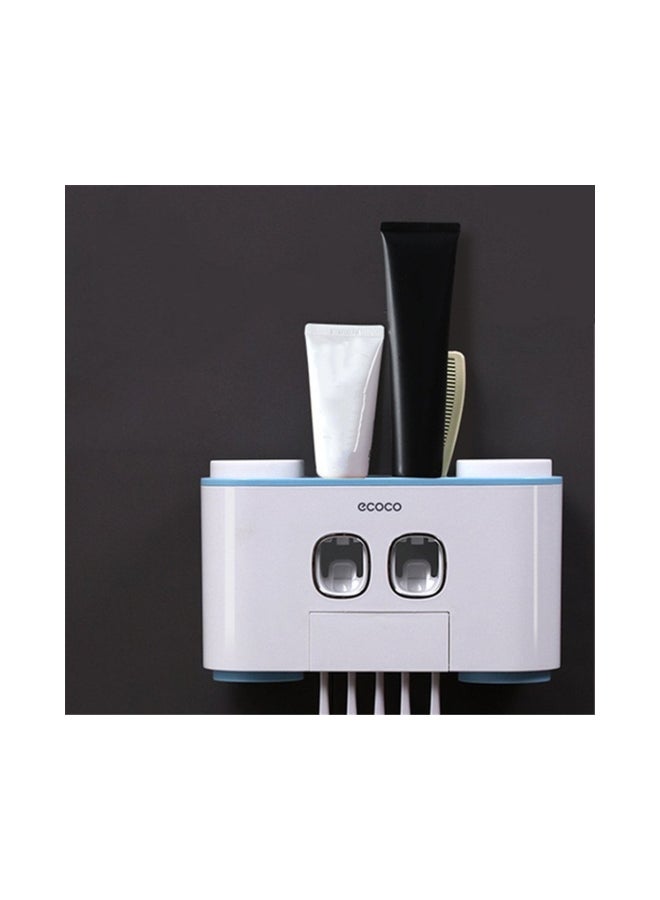 Generic Wall Mount Toothbrush Holder White/Blue 27x18x9.5cm  - Image 3