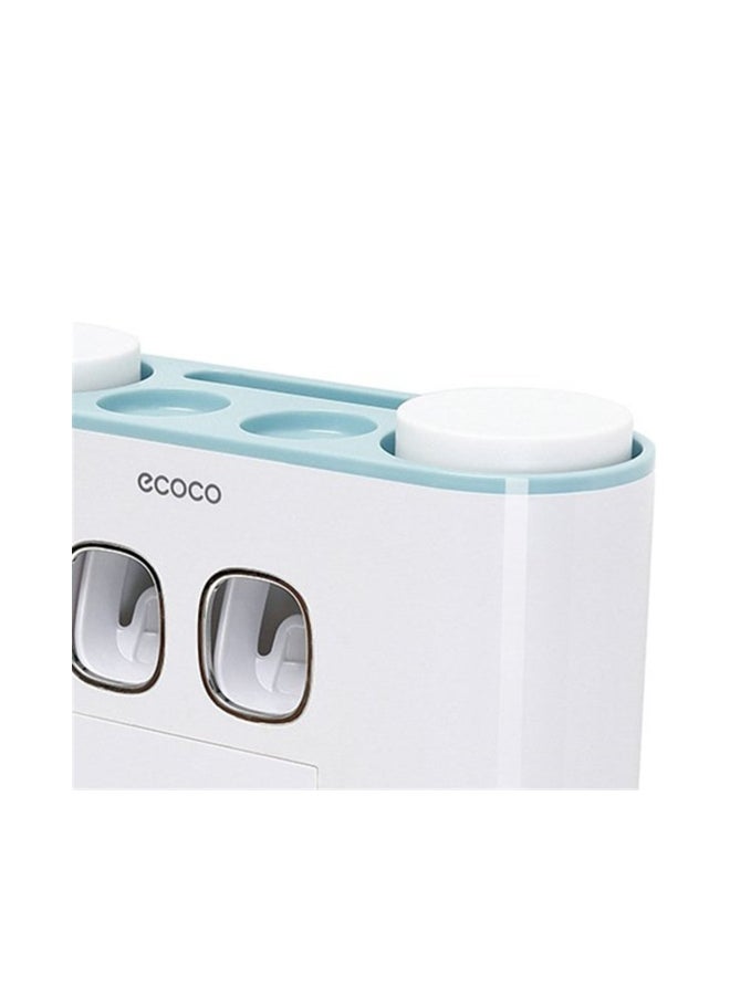 Generic Wall Mount Toothbrush Holder White/Blue 27x18x9.5cm  - Image 2