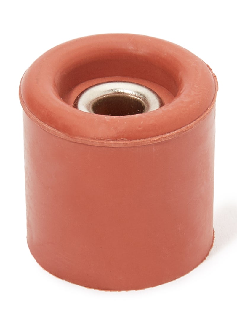 Rubber Round Door Stopper Red 2.5 X 2.5 X 2cm
