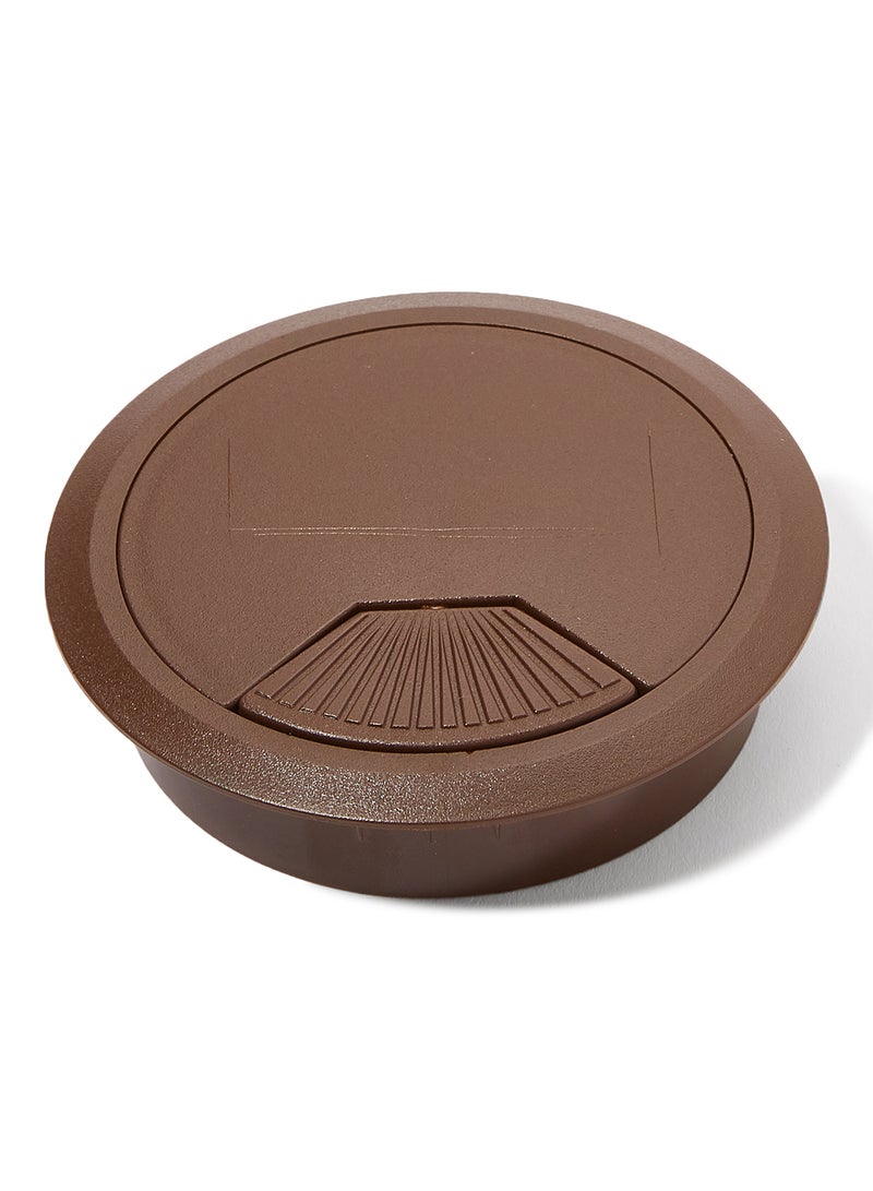 Cable Hole Cover For Table Brown 9 X 9 X 2cm  - Image 1