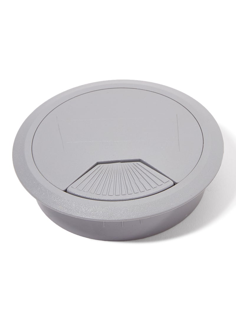 Cable Hole Cover For Table Grey 9 X 9 X 2centimeter - Image 1