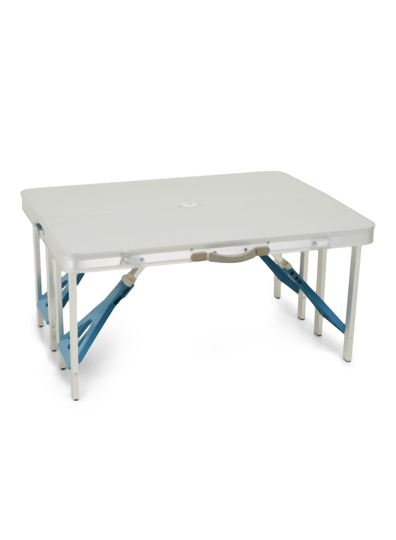 طقم من كرسي وطاولة من الألومنيوم قابلين للطي فضي 85 X 35 X 2Ø³Ù†ØªÙŠÙ…ØªØ± - Image 3