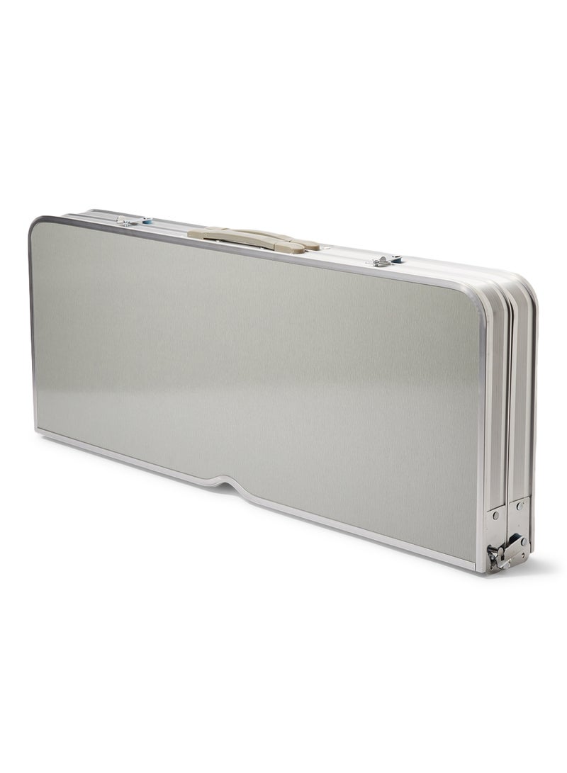 طقم من كرسي وطاولة من الألومنيوم قابلين للطي فضي 85 X 35 X 2Ø³Ù†ØªÙŠÙ…ØªØ± - Image 5