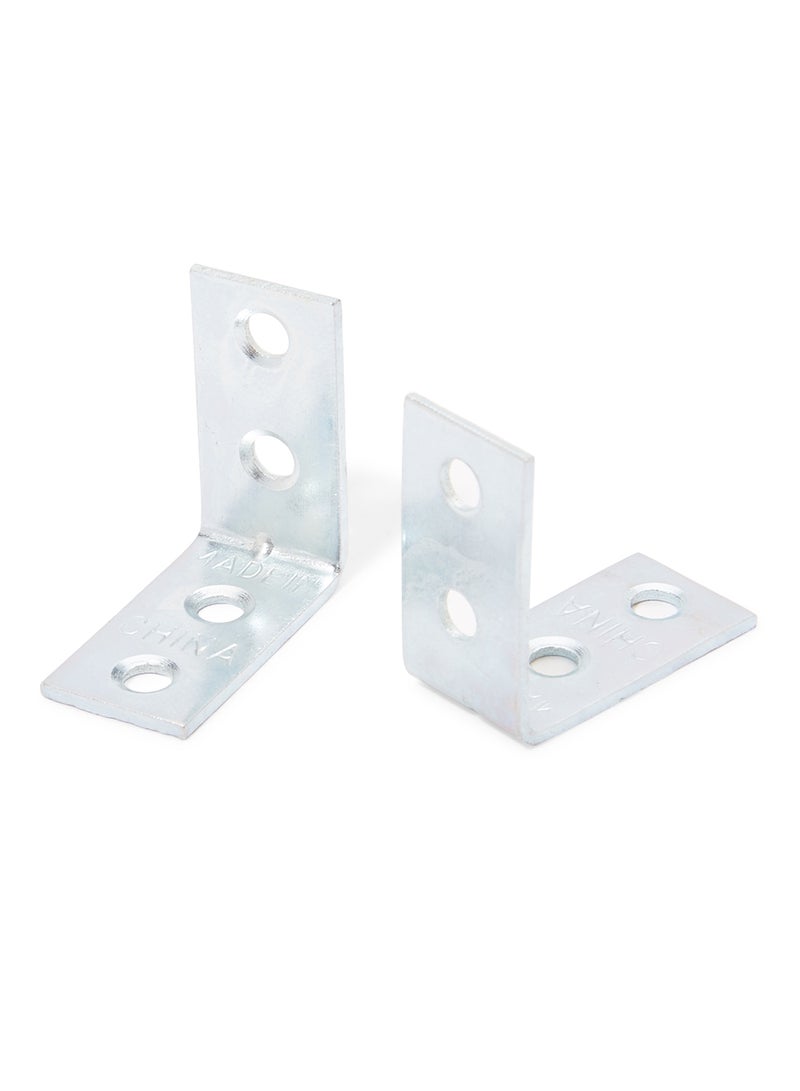 Galvanised Angle Bracket Silver 3 X 3 X 1centimeter  - Image 2