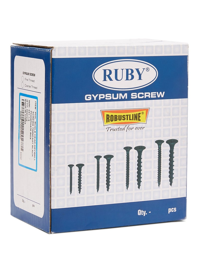 900-Piece Gypsum Fine Thread Screw Set Grey 1.1/4 x 6inch - Image 2