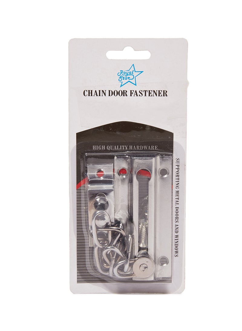 Security Door Chain Silver 10 X 7 X 0.5