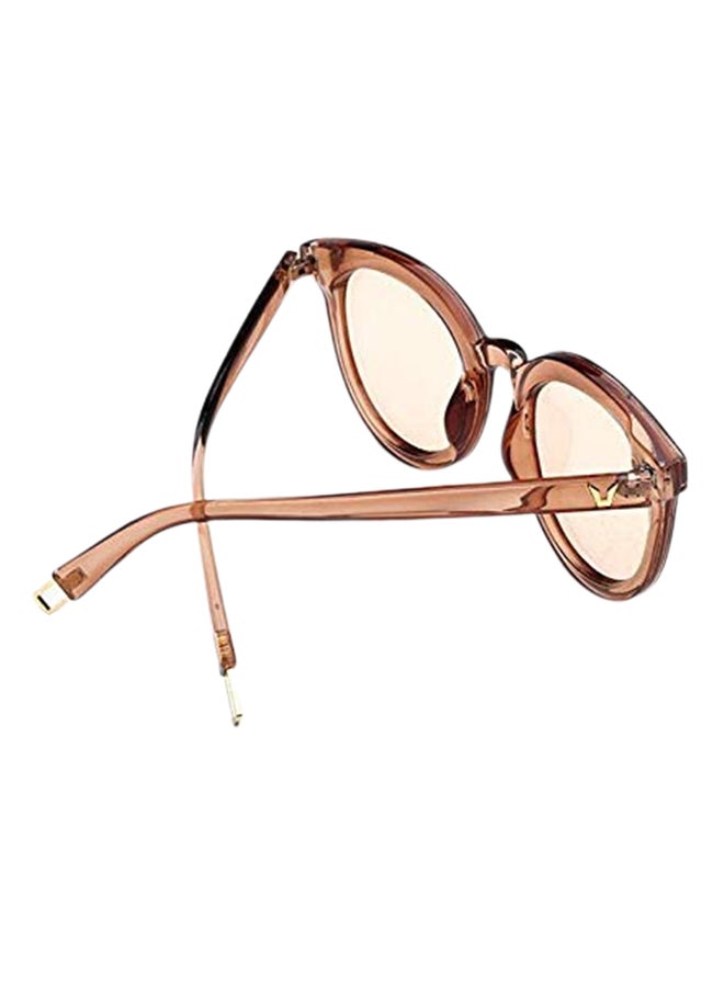 Retro Fashion Oval UV Protection Metal Sunglasses - Image 3