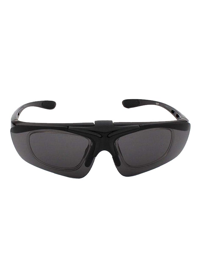 Men's Wrap Polarized Metal Sunglasses - Image 1