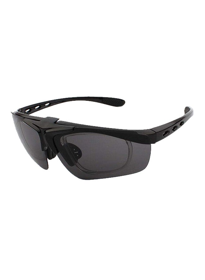 Men's Wrap Polarized Metal Sunglasses - Image 2