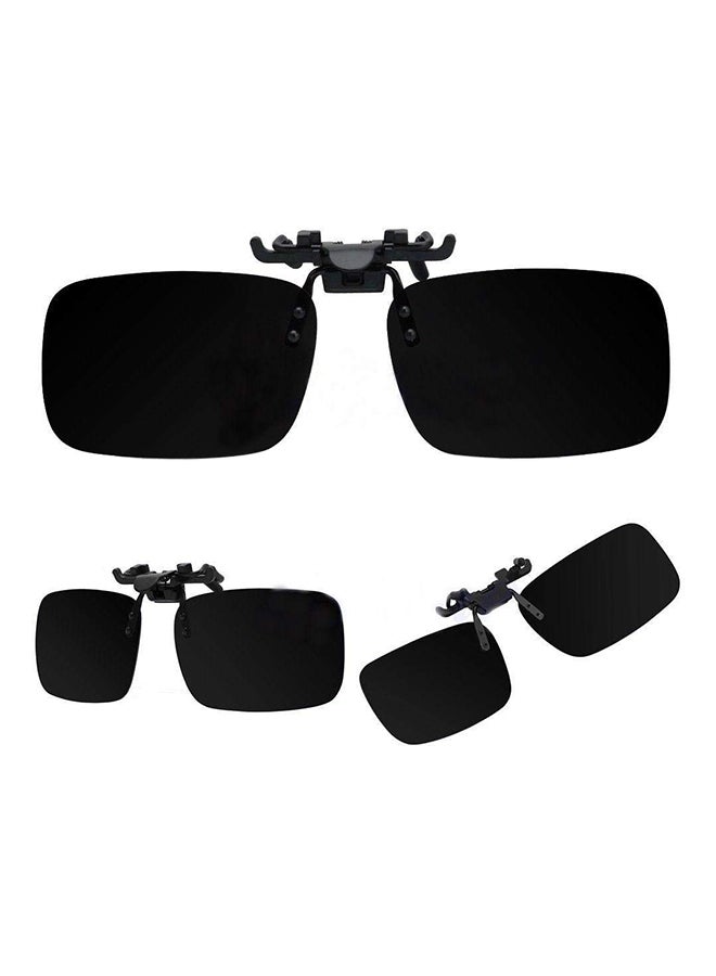 UV400 Clip-On Flip-Up Polarized Driving Sunglasses - Image 2