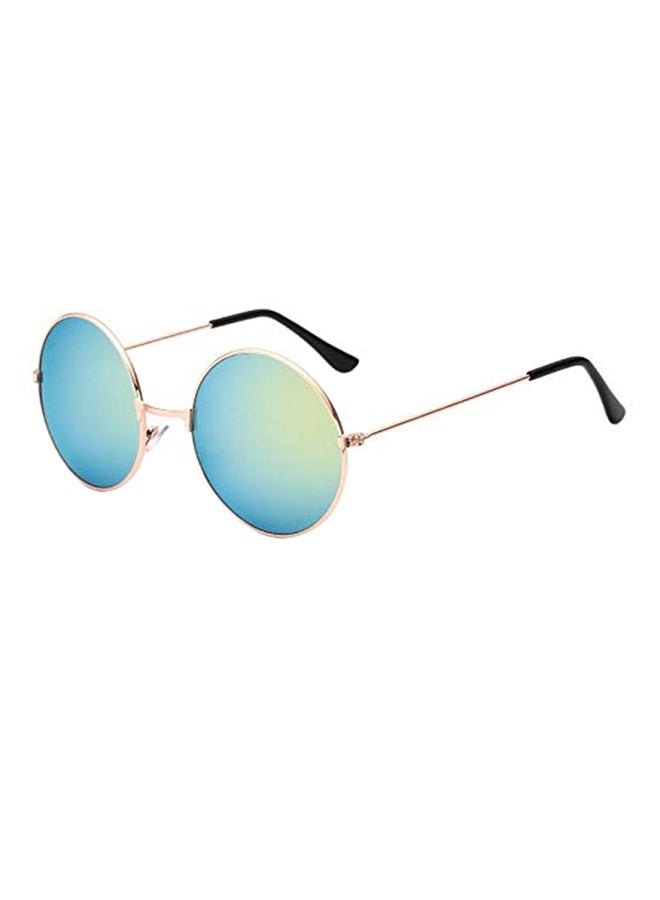 Mirrored Reflective Retro Round Sunglasses