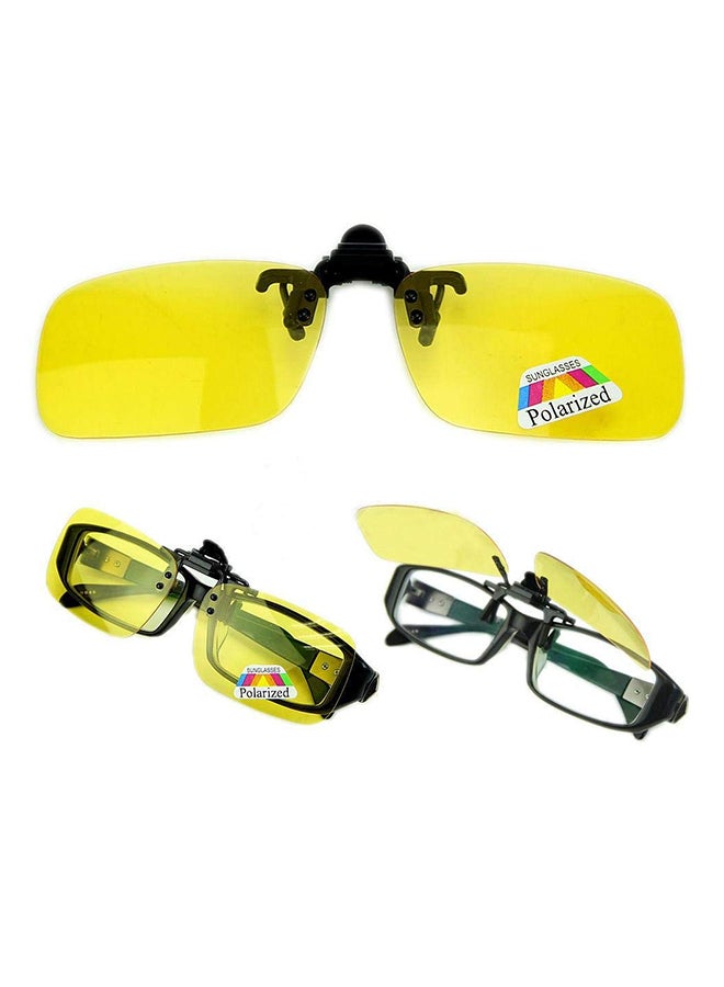 Day Night Vision Polarized Clip On Lens Driving Sunglasses - Image 2