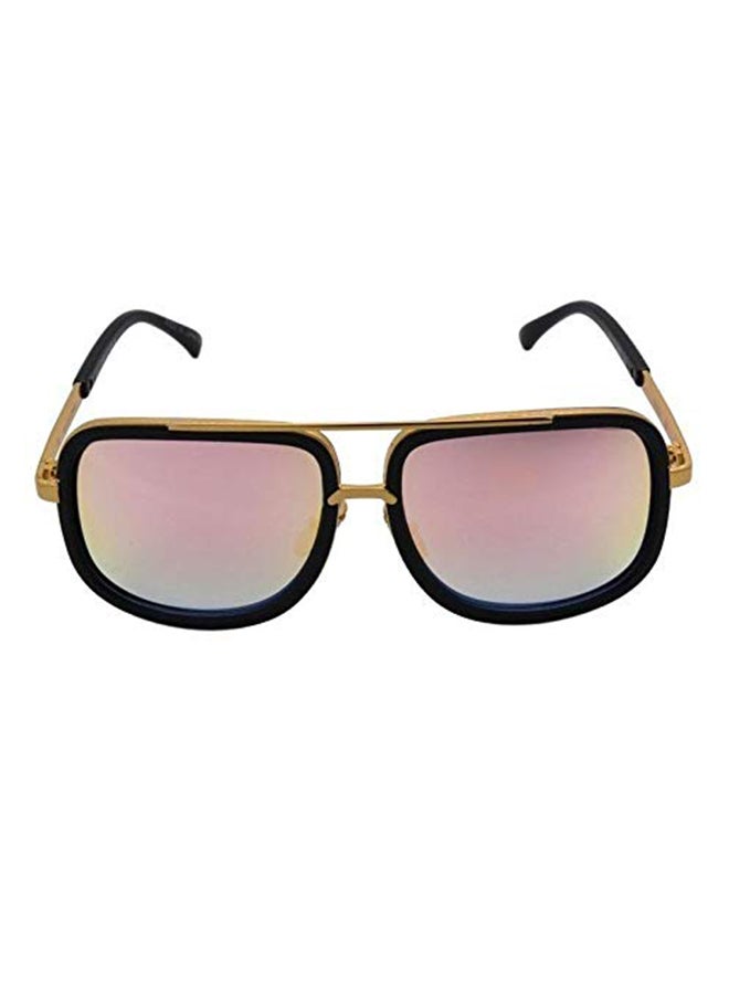 Square Double Bridge Retro Sunglasses - Image 1