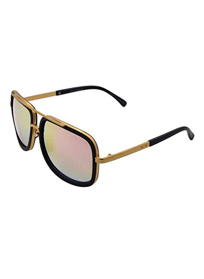 Square Double Bridge Retro Sunglasses - Image 2