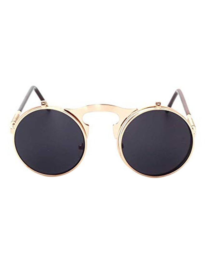 Steampunk Clamshell Round Sunglasses - Image 1
