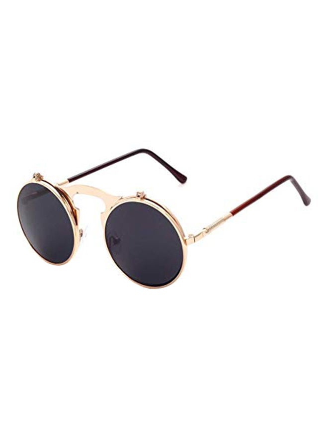 Steampunk Clamshell Round Sunglasses - Image 2