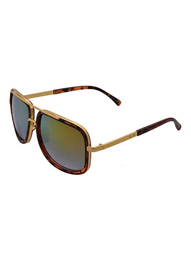 Square Double Bridge Retro Sunglasses - Image 2