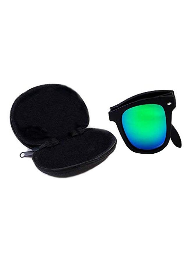 Men's Vintage Style Foldable Square Sunglasses With Box - Image 2