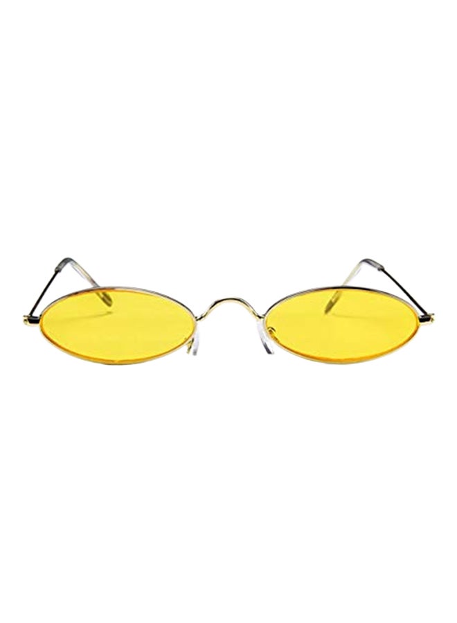Vintage Oval Metal Frame Sunglasses