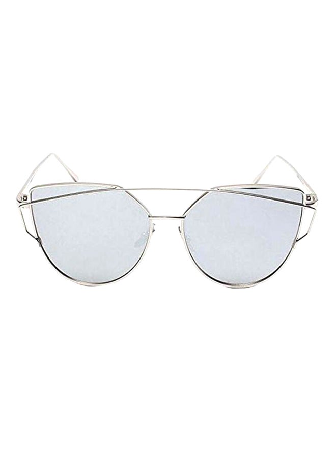 Women's Mirrored Retro Cat Eye Sunglasses - Image 1